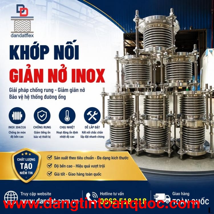 Khớp chống rung chất lượng cao – Giảm rung, giảm ồn hiệu quả