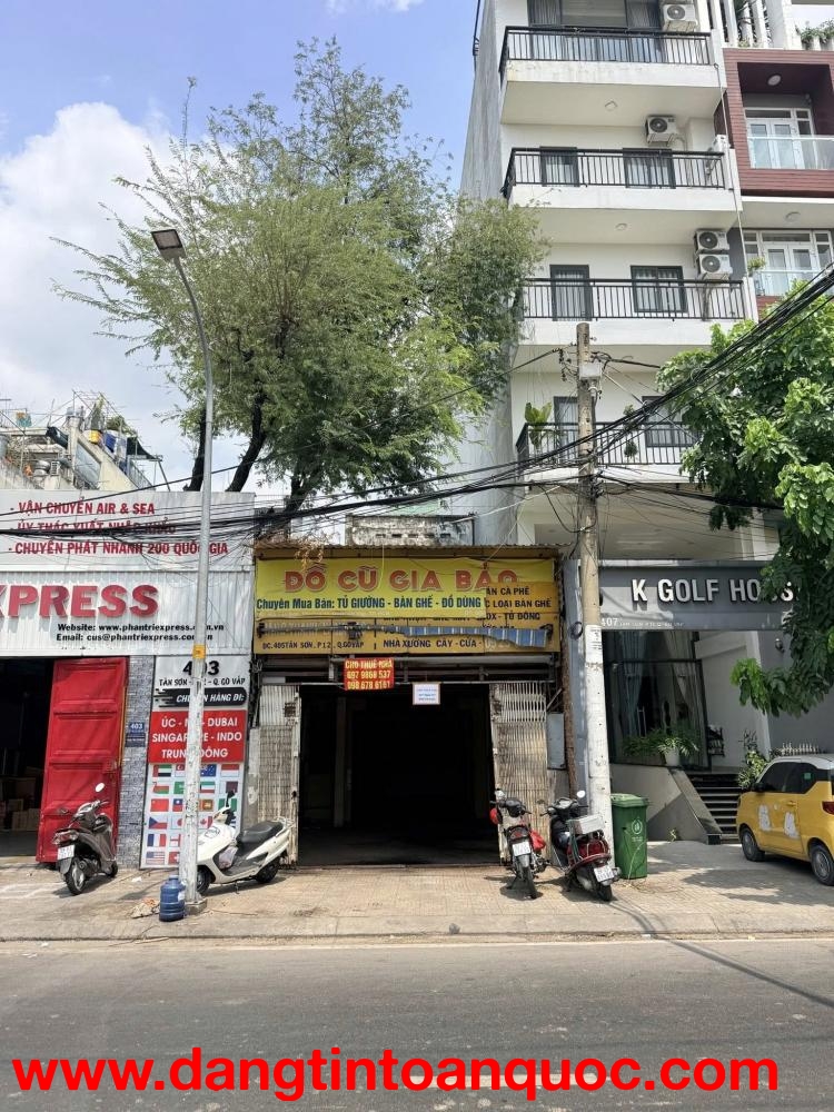 CHO THUÊ NHÀ NGUYÊN CĂN – MẶT TIỀN KINH DOANH Địa chỉ: 405 Tân Sơn, phường An Hội Tây, TP. Hồ Chí Mi