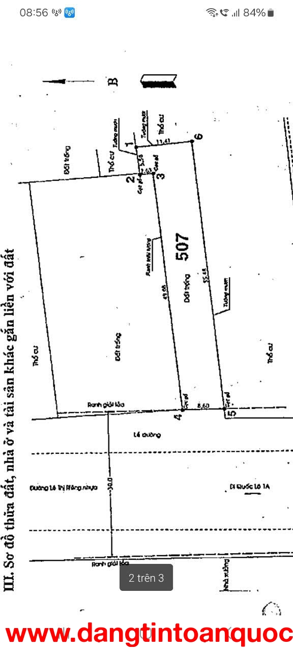 BÁN ĐẤT CHỈ 73 TRIỆU/M2 – FULL THỔ – ĐƯỜNG 30M  MẶT TIỀN LÊ THỊ RIÊNG