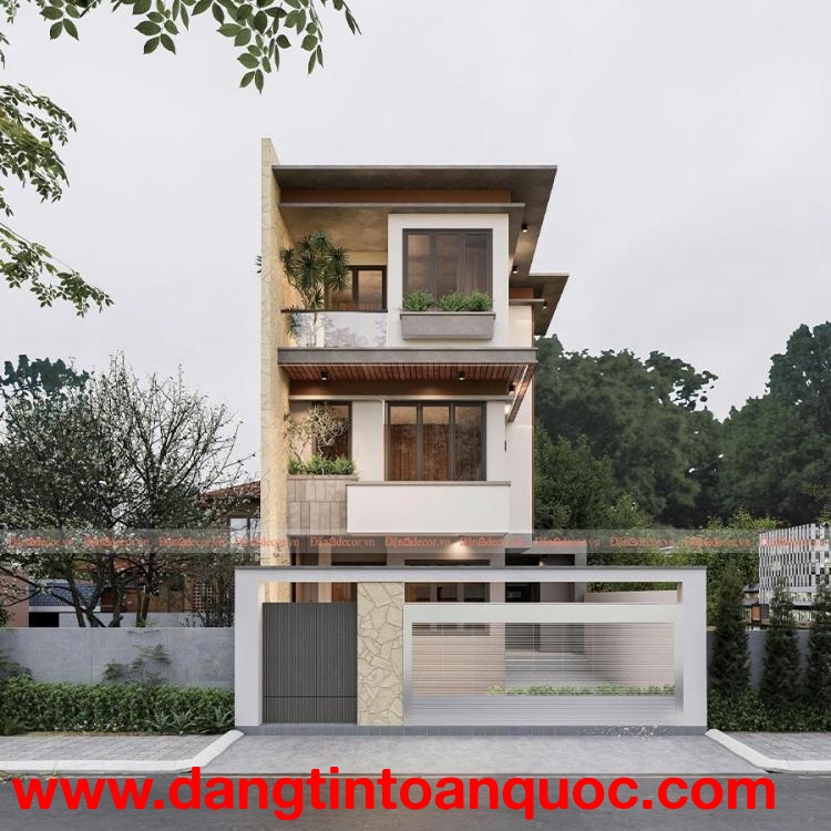 Mẫu Biệt Thự Nhà Phố 3 Tầng Hiện Đại, Sang Trọng