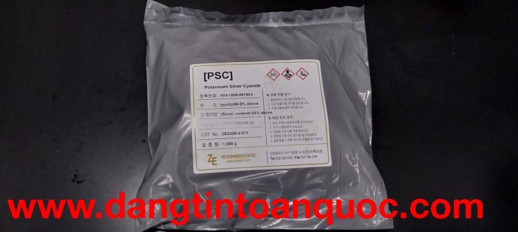 Muối bạc dùng xi mạ linh kiện điện tử, mạ bản mạch điện tử