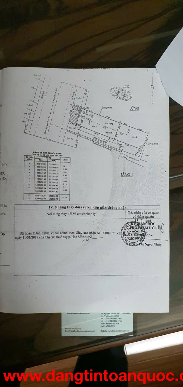GIẢM SỐC – BÁN NHÀ MẶT TIỀN NGUYỄN THỊ SÓC (10x48) – GẦN CHỢ ĐẦU MỐI – HÓC MÔN