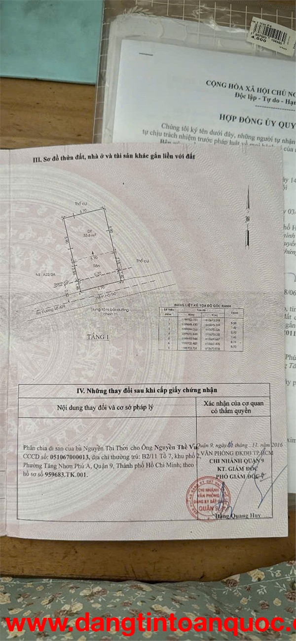 HOT HOT HOT ! CẦN BÁN CĂN NHÀ Tại Đường Man thiện, P.Tăng Nhơn Phú A, TP.Thủ Đức, HCM.
