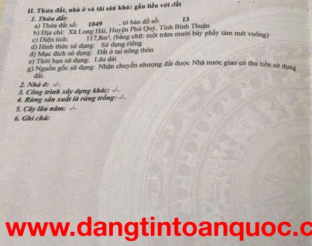 ĐẤT BIỂN PHÚ QUÝ – VIEW ĐẸP, GIÁ TỐT, CƠ HỘI HIẾM KHÔNG LẶP LẠI