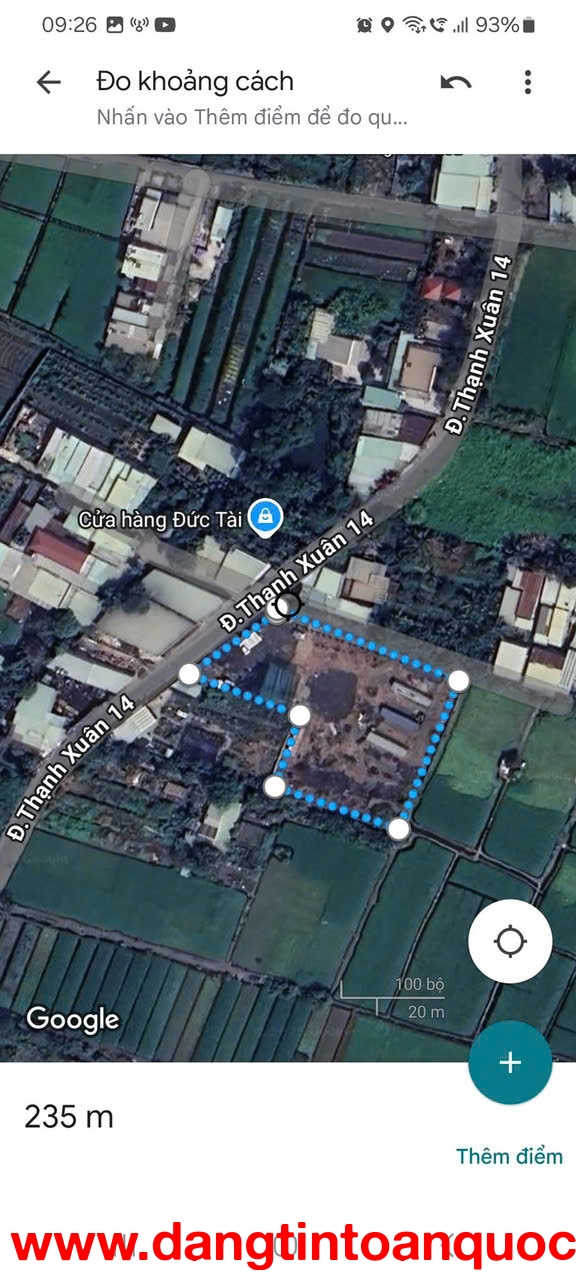 HOT! LÔ ĐẤT 3.000M² MẶT TIỀN ĐƯỜNG 10M THẠNH XUÂN 14, Q12 – GIÁ 16T