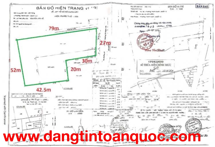 BÁN XƯỞNG KHỦNG 3.000M2 MẶT TIỀN TÔ NGỌC VÂN, THẠNH XUÂN, Q12