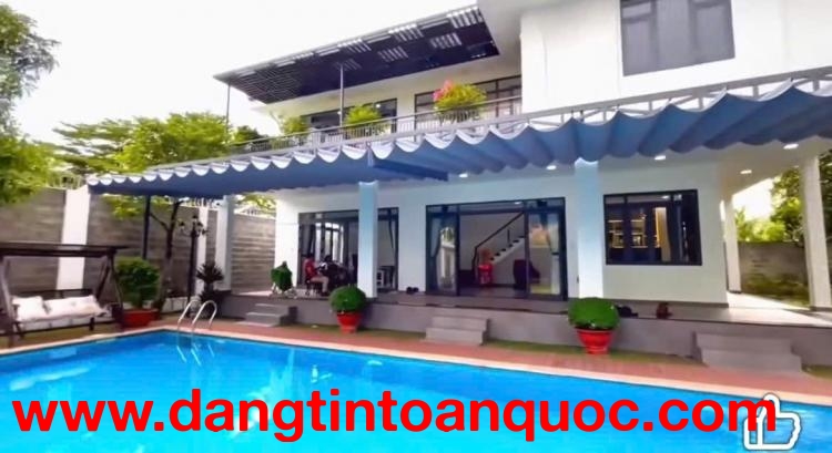 BIỆT THỰ VƯỜN 900m² – HỒ BƠI + XÔNG HƠI – MT ĐƯỜNG 8M BÙI CÔNG TRỪNG