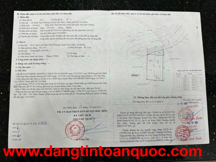 SIÊU RẺ NHÀ VƯỜN (13X24) MT XUÂN THỚI THƯỢNG 24, HÓC MÔN.