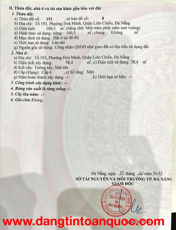 Chủ cần bán nhà kiệt Ô TÔ K66 Trần Đình Tri