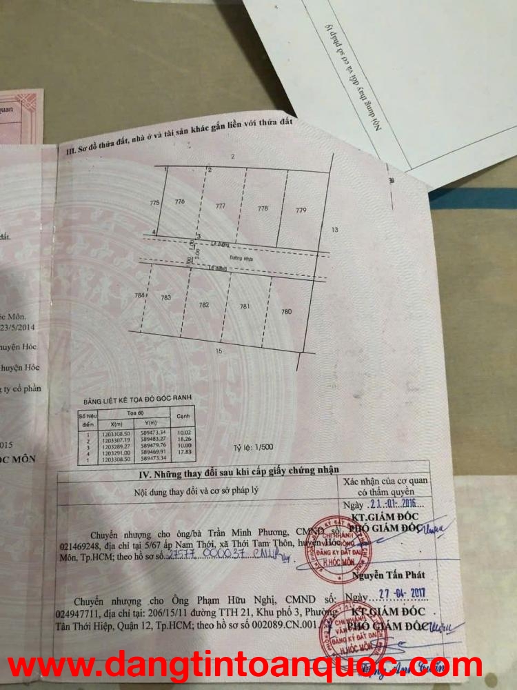 SÓT LẠI NỀN 200M DUY NHẤT MẶT TIỀN ĐƯỜNG 12M NHỰA XUÂN THỚI SƠN, HÓC MÔN, GIÁ RẺ