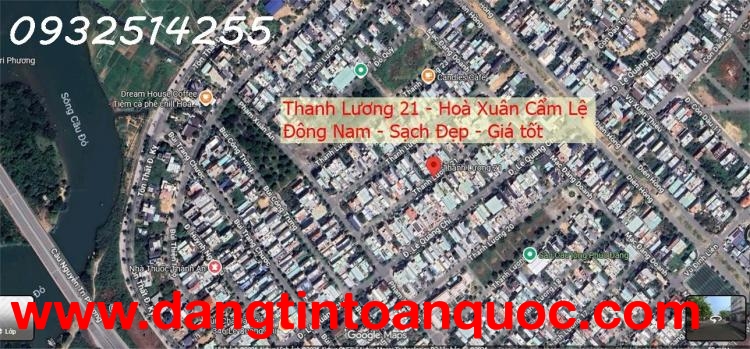 Chính chủ cần bán nhanh lô đất Thanh Lương 21 - Hoà Xuân - Cẩm Lệ - Đông Nam - Giá chỉ 6.4xx