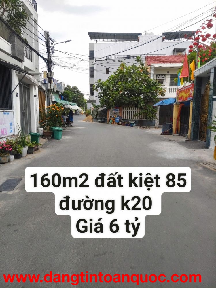 Chính chủ cần bán lô đường K20 - Khuê Mỹ - Ngũ Hành Sơn - 160m2 - Giá 6 tỷ - Liên hệ 0932514255