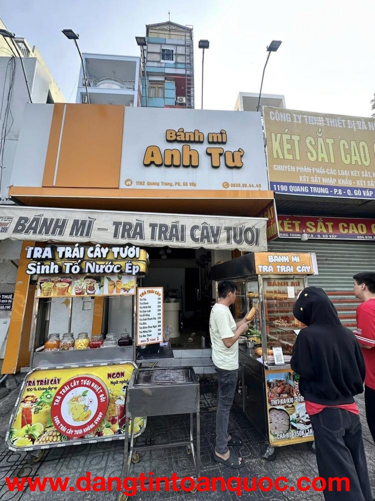 CHÍNH CHỦ CẦN SANG NHƯỢNG TIỆM BÁNH MÌ & TRÀ TRÁI CÂY – SẴN KHÁCH, VÀO BÁN NGAY Gò Vấp, TP HCM
