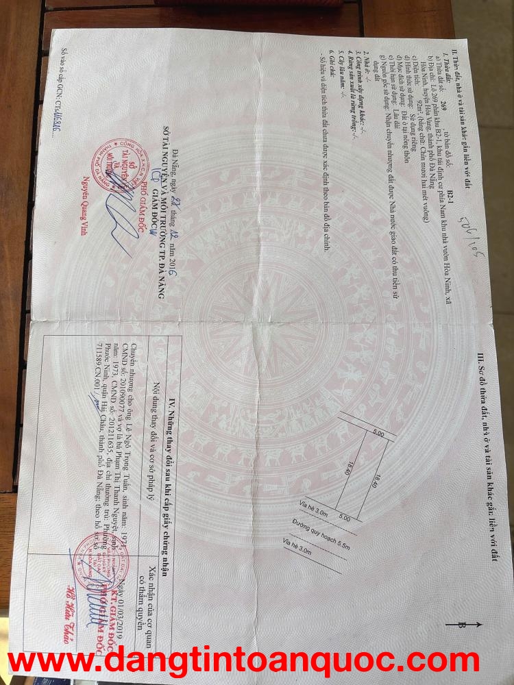 ĐẤT ĐẸP – GIÁ TỐT – CẦN BÁN Nhanh Lô Đất Khu TDC Nhà Vườn Xã Hòa Ninh, Huyện Hòa Vang, Thành Phố Đà 