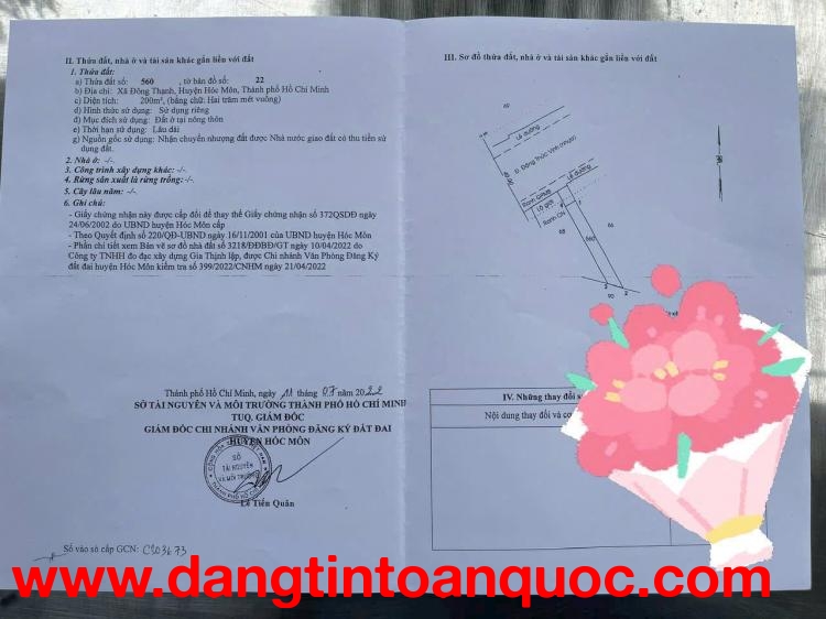 BÁN NHÀ MẶT TIỀN ĐẶNG PHÚC VỊNH – TUYẾN ĐƯỜNG ĐẸP NHẤT HÓC MÔN