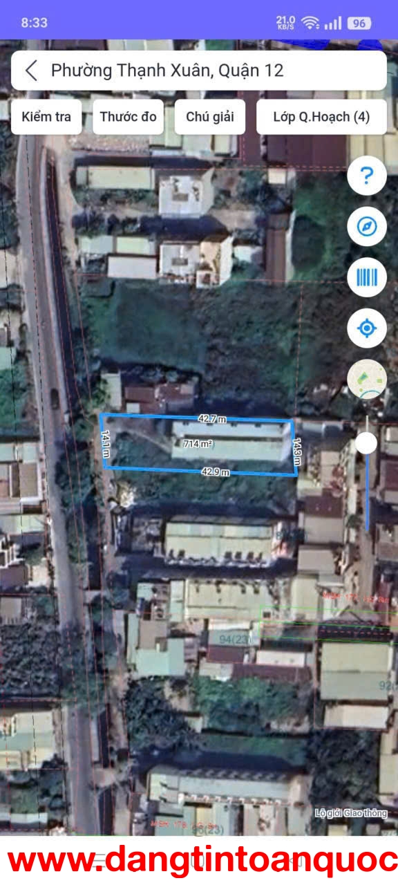 BÁN ĐẤT ĐẸP P.THỚI AN – NỞ HẬU TÀI LỘC – FULL THỔ CƯ – 714M² GIÁ CHỈ 24 TỶ