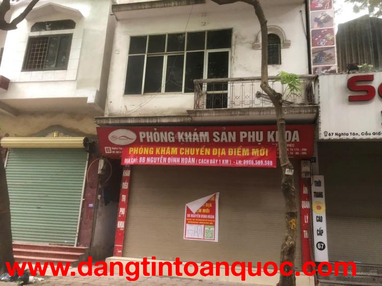 CHO THUÊ NHÀ MẶT PHỐ NGHĨA TÂN – MẶT TIỀN RỘNG 5M – KINH DOANH CỰC TỐT