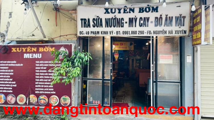 SANG NHƯỢNG MẶT BẰNG KINH DOANH TẠI BẾN THỦY, VINH, NGHỆ AN