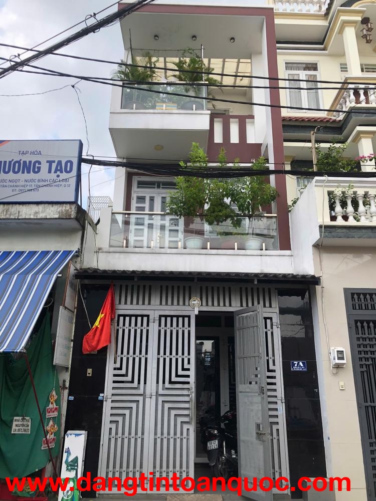 BÁN NHÀ (4x15) MẶT TIỀN TÂN CHÁNH HIỆP 17, Q.12 – 2 LẦU ĐÚC – CHỈ 6,7 TỶ