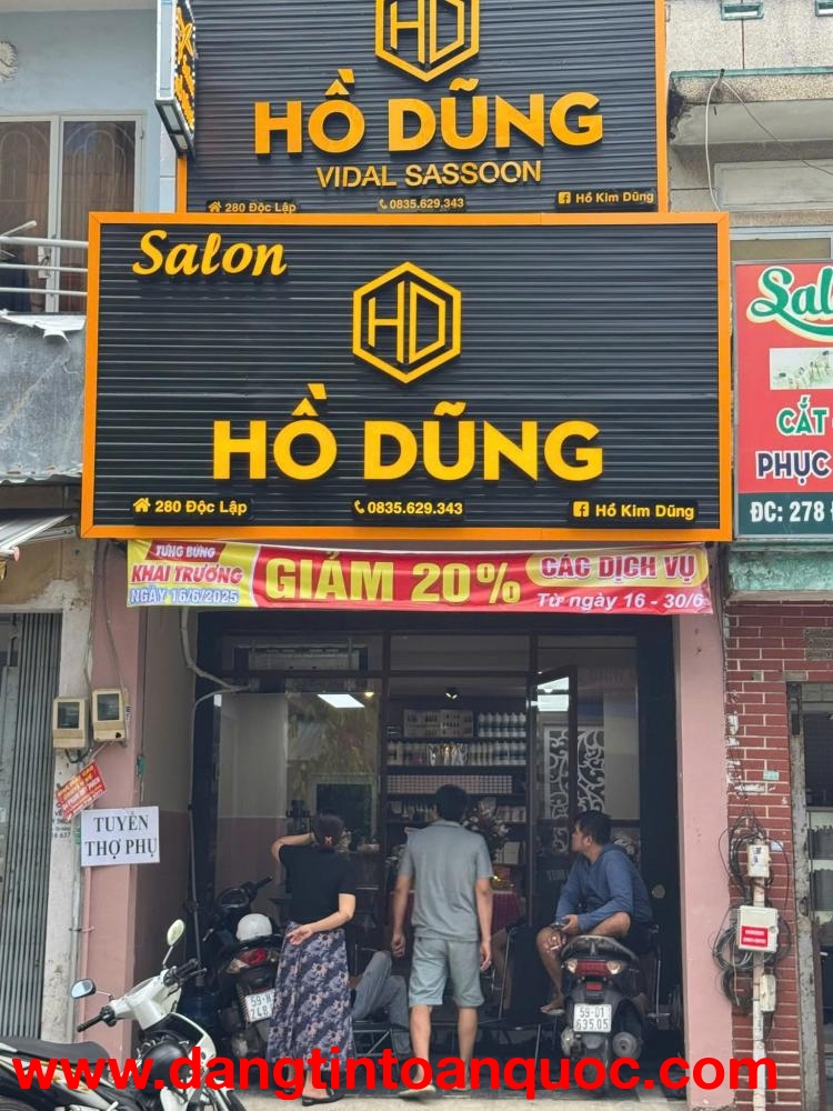 SANG NHƯỢNG GẤP SALON TÂM HUYẾT – MẶT TIỀN ĐỘC LẬP, TÂN PHÚ