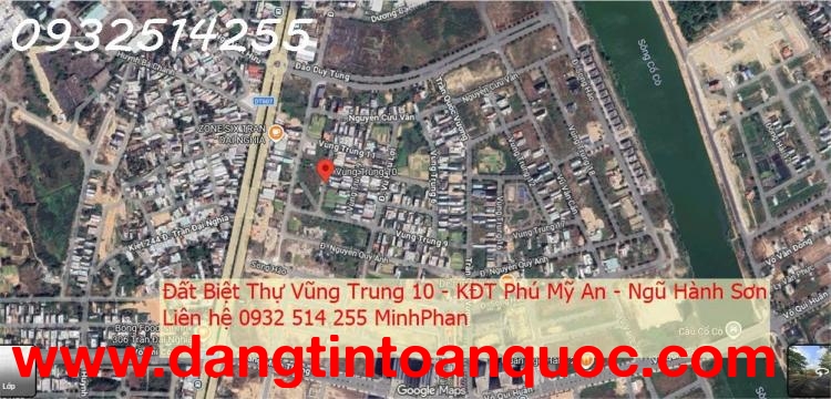 Chính chủ cần bán nhanh Lô đất Biệt Thự Khu Đô Thị Phú Mỹ An - Ngũ Hành Sơn - 300m2 - Đường 7m5 - Gi