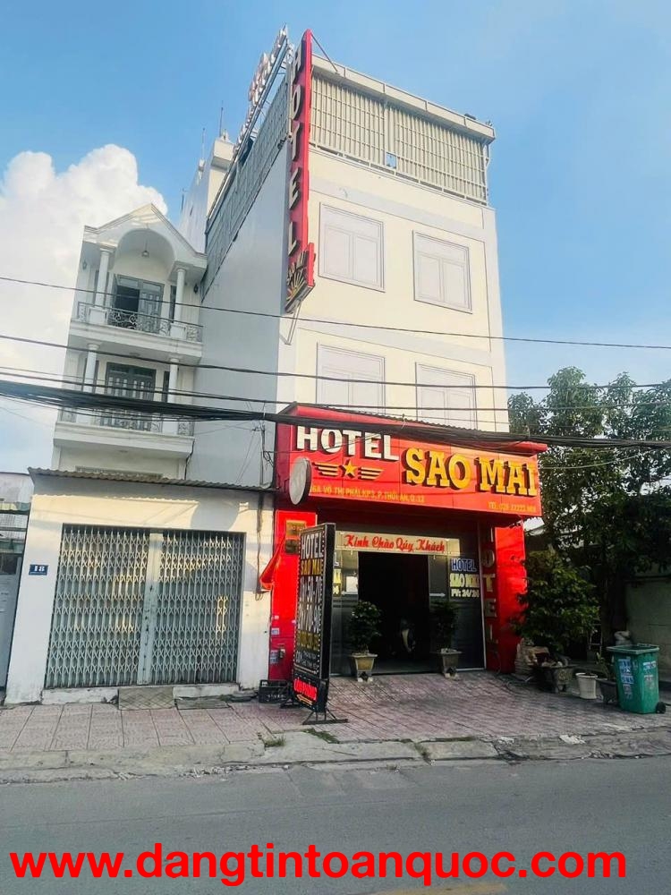 KHÁCH SẠN 20 PHÒNG MẶT TIỀN VÕ THỊ PHẢI – THU NHẬP 190TR/THÁNG – CHỈ 16 TỶ TL