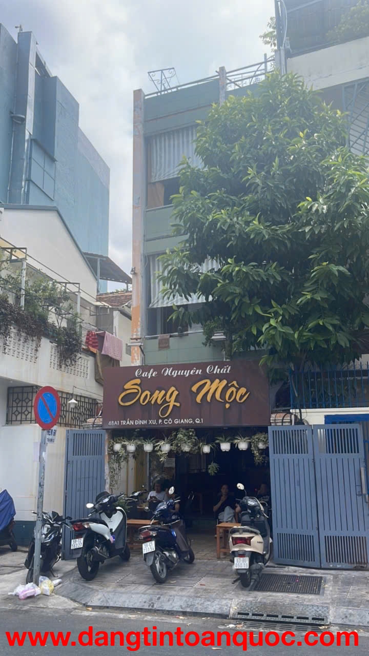 Bán nhà mặt tiền Trần Đình Xu, Quận 1 – vị trí trung tâm, sổ hồng riêng, hoàn công đầy đủ