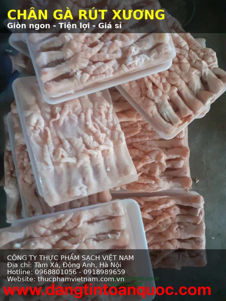 Chân gà rút xương giá rẻ tại Hà Nội – Giao nhanh trong ngày