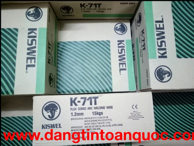 Dây hàn lõi thuốc Kiswel K-71T