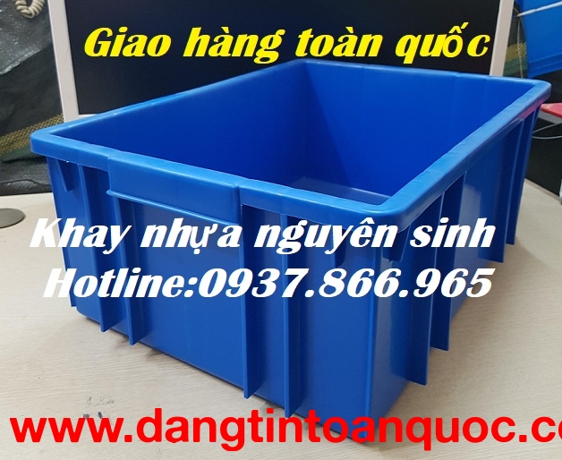 Khay nhựa- sóng nhựa bít, hộp nhựa thùng cơ khí nguyên sinh, bán thùng nhựa 