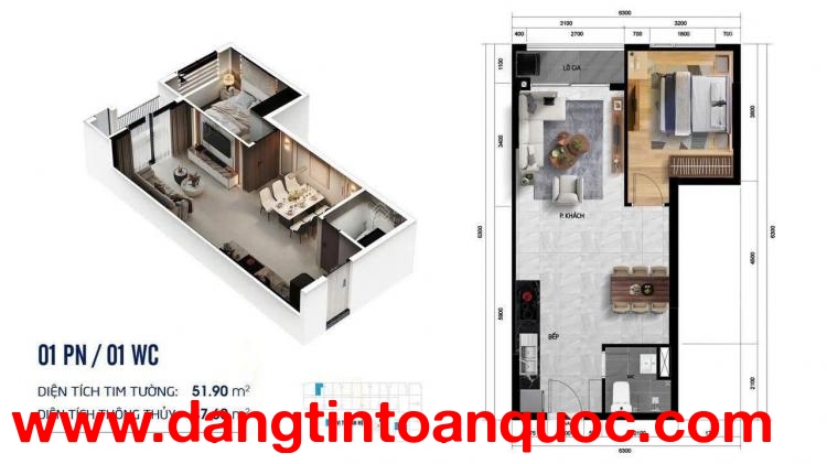 Chính chủ bán nhanh 1PN+1 (41.28m2) giá 2ty đã TT 30%