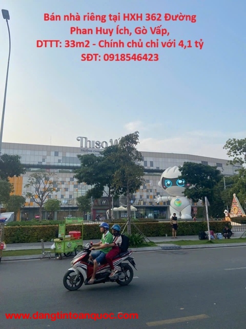 Bán nhà riêng tại HXH 362 Đường Phan Huy Ích, Gò Vấp, DTTT: 33m2 - Chính chủ chỉ với 4,1 tỷ