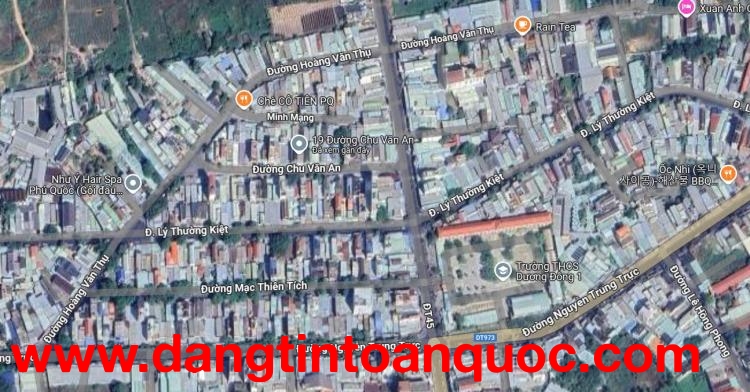 Cơ hội hiếm: nhà đất mặt tiền Chu Văn An – 110m² thổ cư – ngay trung tâm Phú Quốc