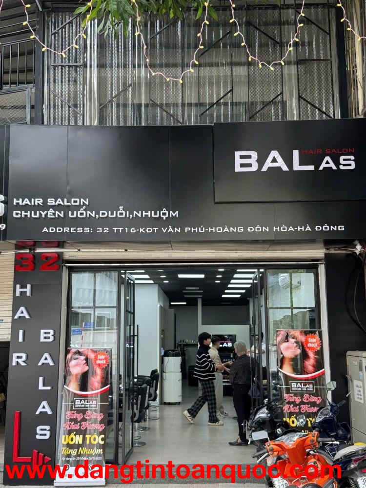 SANG NHƯỢNG SALON TÓC – CHỈ VIỆC XÁCH BALO ĐẾN LÀM Địa chỉ: Số 32 TT16, Khu Đô thị Văn Phú, Hoàng Đô