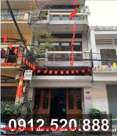 BÁN NHÀ MẶT TIỀN SỐ 356 LÝ THƯỜNG KIỆT - PHAN BỘI CHÂU - HỒNG BÀNG - HẢI PHÒNG