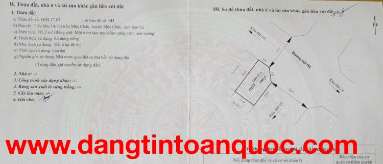 ĐẤT TRUNG TÂM MỘC CHÂU – ĐÓN SÓNG CAO TỐC – GIÁ TỐT