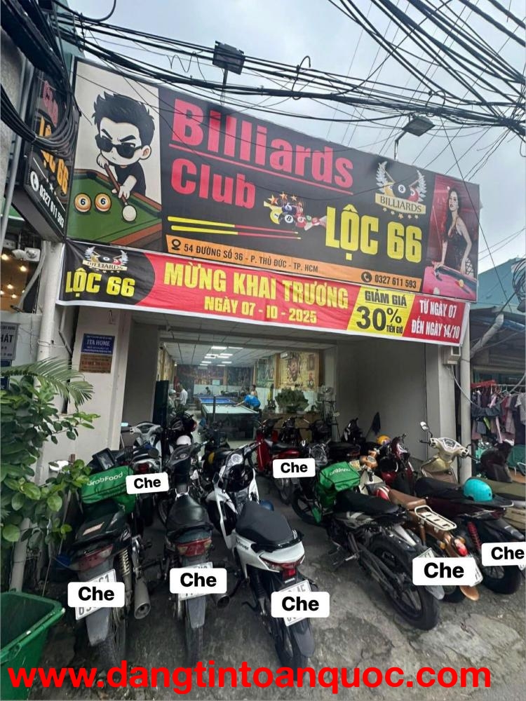 SANG NHƯỢNG CLB BILLIARDS TẠI THỦ ĐỨC, HỒ CHÍ MINH