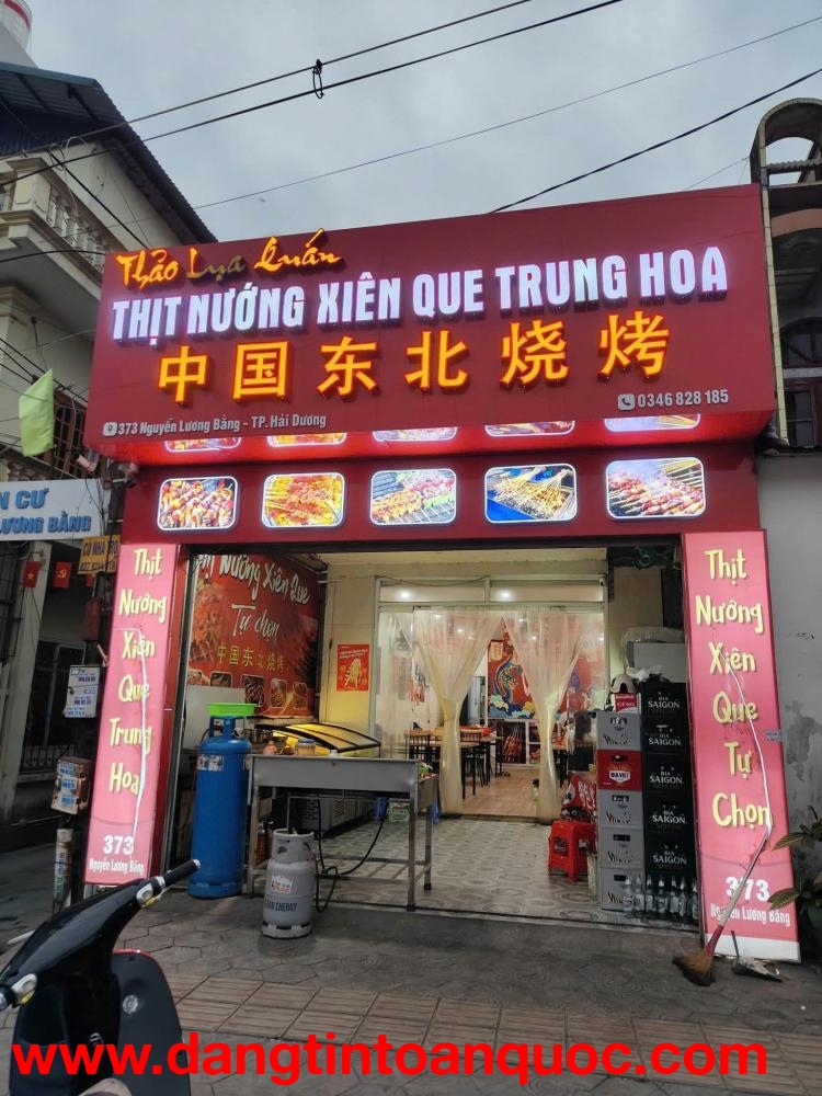 Cho thuê nhà 2 tầng mặt tiền đường Nguyễn Lương Bằng, phường Lê Thanh Nghị, TP Hải Phòng