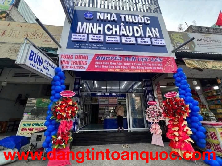 SANG NHƯỢNG NHÀ THUỐC ĐANG KINH DOANH TỐT – Địa chỉ: Số 5 Đường 14, KP. Nhị Đồng 1, P. Dĩ An