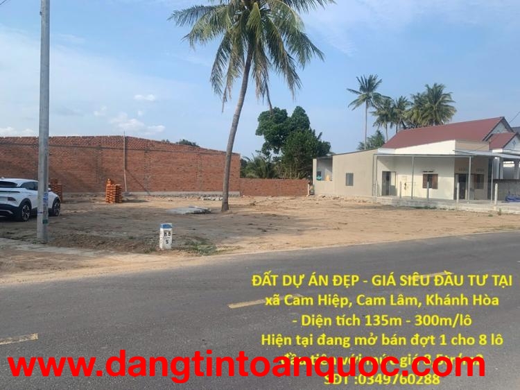 ĐẤT DỰ ÁN ĐẸP - GIÁ SIÊU ĐẦU TƯ TẠI xã Cam Hiệp Nam, Cam Lâm, Khánh Hòa