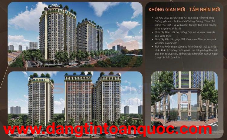 Cơ Hội Sở Hữu Căn Hộ Cao Cấp Tại Ruby Riverside - Phúc Đồng, Long Biên - Vị trí đắc địa