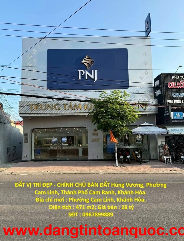 ĐẤT VỊ TRÍ ĐẸP - CHÍNH CHỦ BÁN ĐẤT Hùng Vương, Phường Cam Linh, Thành Phố Cam Ranh, Khánh Hòa.