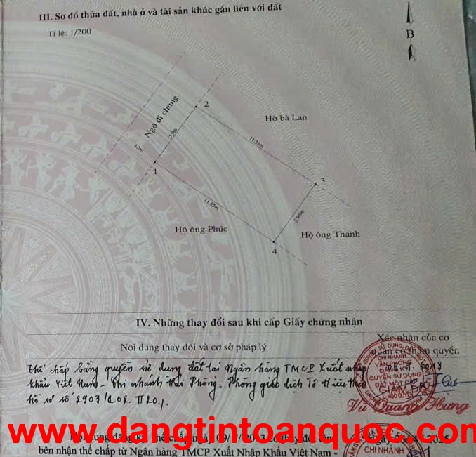 BÁN ĐẤT NGÕ NAM PHÁP 1 – GIA VIÊN – NGÔ QUYỀN – MẶT TIỀN 6M – GIÁ 4,5 TỶ