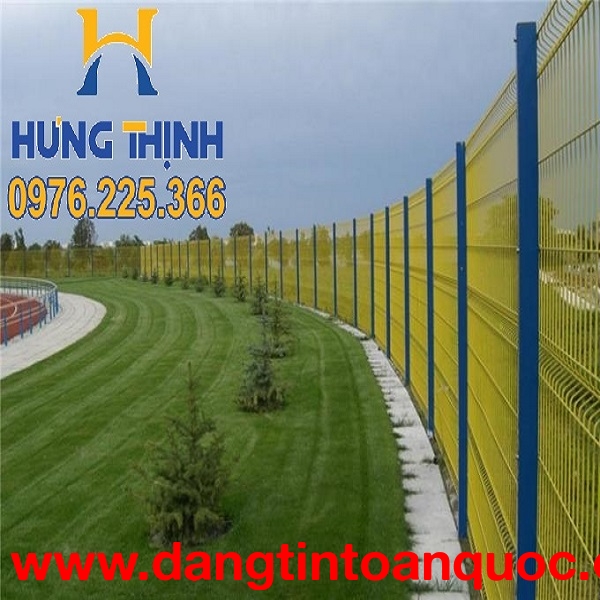 Hàng rào lưới thép mạ kẽm, Hàng rào lưới thép sơn tĩnh điện
