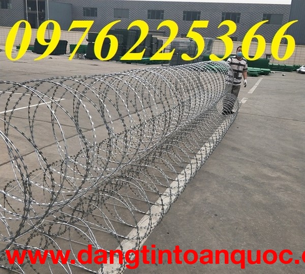 Dây thép gai hình dao đường kính D30, D45, D50, D60, D80 
