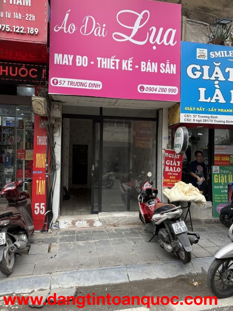 CHÍNH CHỦ Cần Cho thuê cửa hàng tại 57 Trương Định,phường Trương Định, (phường Tương Mai mới) quận H