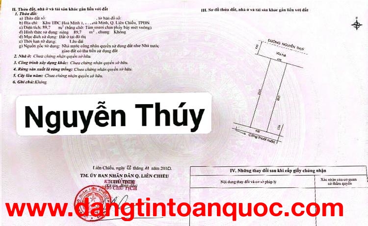 ????????Bán đất đường 7,5m Nguyễn Thúy - Gần Hồ Tùng Mậu