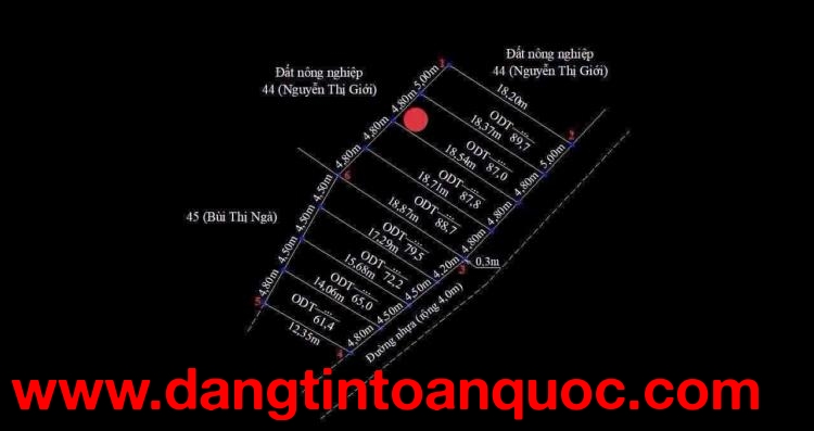 BÁN ĐẤT MẶT ĐƯỜNG NHỰA PHƯỜNG BÀNG LA - ĐỒ SƠN - 87m2 - Đồ Sơn - Giá 9xx triệu