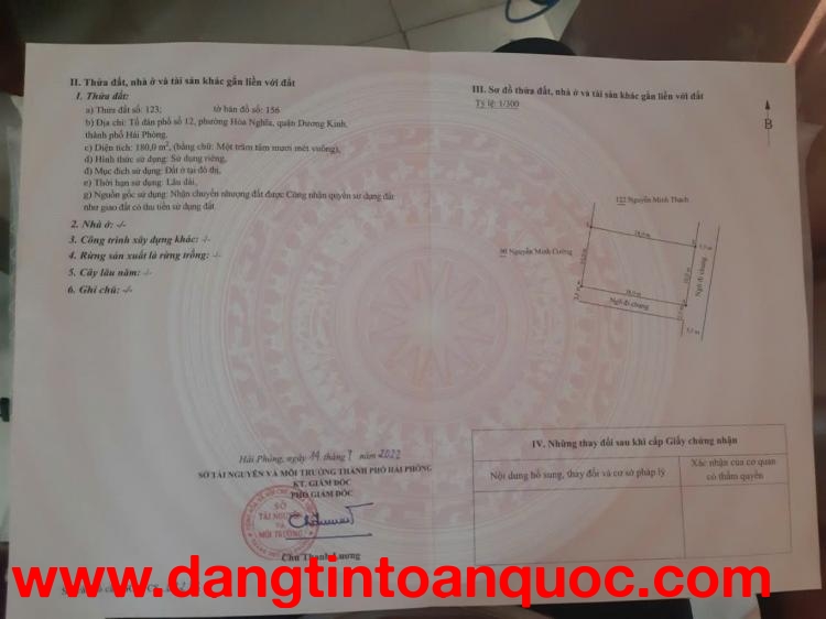 SIÊU PHẨM LÔ GÓC TỔ 12 AN TOÀN - DƯƠNG KINH - DIỆN TÍCH KHỦNG 180M2
