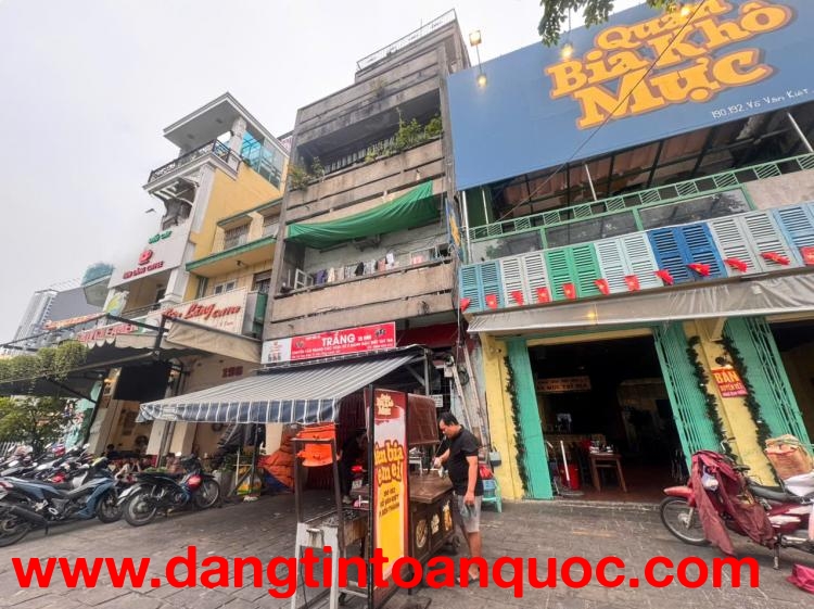 BÁN NHÀ 2 MẶT TIỀN KD LỚN Đ. VÕ VĂN KIỆT & NGUYỄN THÁI HỌC, P.CẦU ONG LÃNH, QUẬN 1 - NGANG LỚN 4